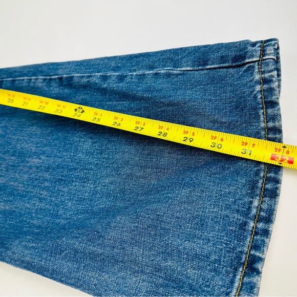 Ecko Unltd Mens Relaxed Fit Distressed Straight Denim Jeans Blue Y2K Sz 40X32 - Picture 9 of 10